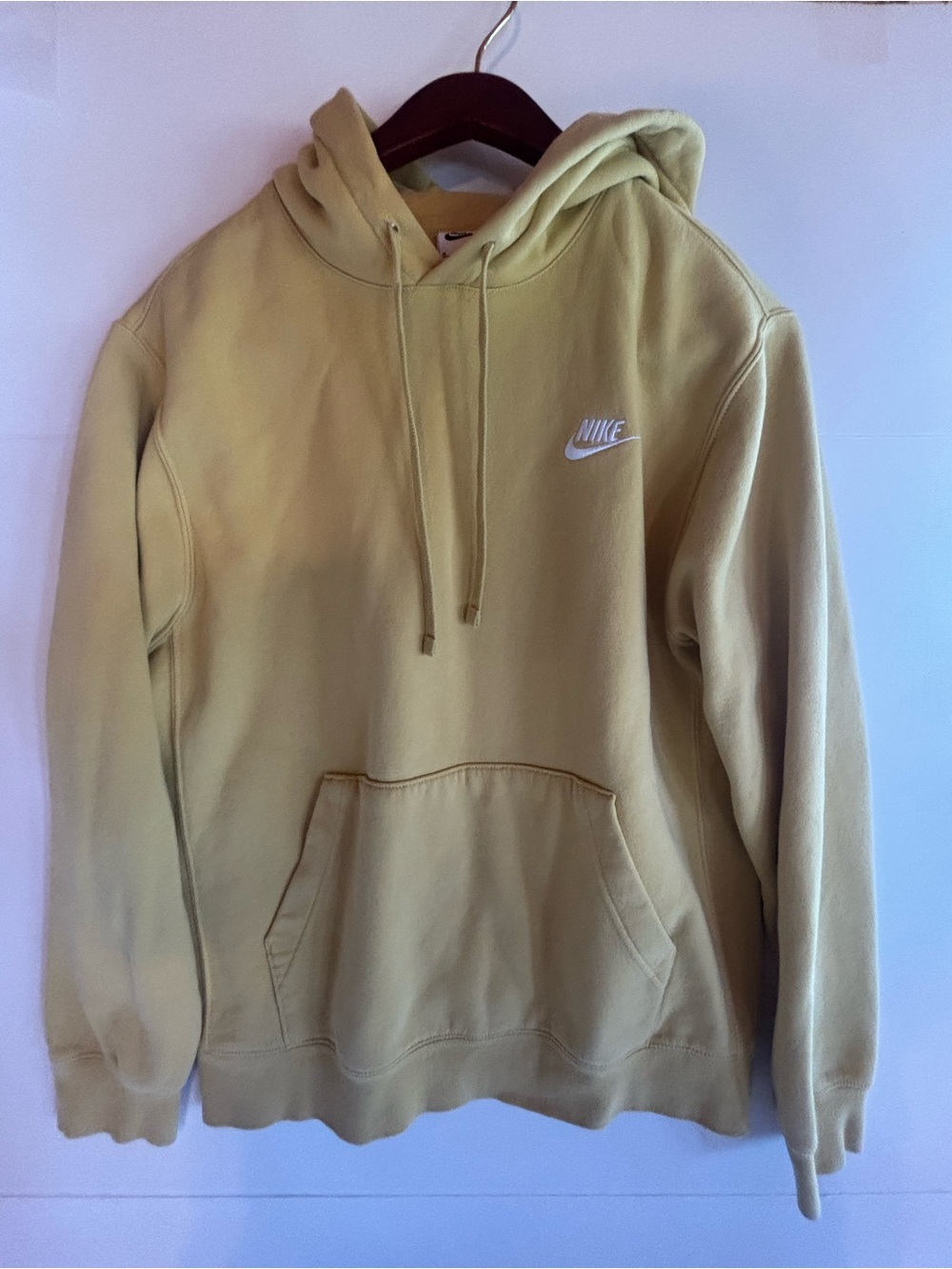 Nike Crewneck Hoodie in Chartreuse Yellow